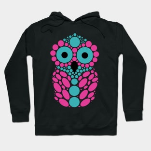 Pink and Blue Owl Hoodie